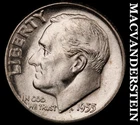 1955 Silver Roosevelt Dime - Choice Gem Brilliant Unc  Lustrous  #i6393