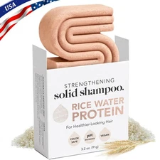 Rice Water Shampoo Bar - Dry Hair Solid Shampoo&Soap Bar for Hair Care Repair🔥