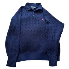 Vintage Ralph Lauren Golf Polo Long Sleeve Pullover Sweater Size Extra Large XL