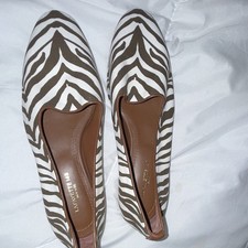 Lafayette 148 New York Womens Zebra Print Can...