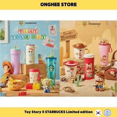 Starbucks Korea 2026 Toy Story 5 MD Buzz Woody Bearista Tumbler