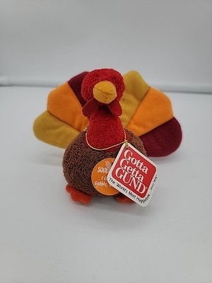 Gund Gobbles Talking Tom Turkey Plush Doll Stuffed Animal Toy 88351 NOS