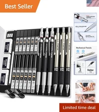 Versatile 6PCS Mechanical Pencil Set - Ideal for Writing, Drawing & Drafting