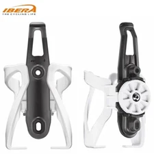 Adjustable IBERA Bicycle Water Bottle Cage Drink Mount Holder White IB-BC17