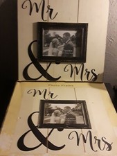 Mr And Mrs. 7 In  5 In Photo Picture Frame
