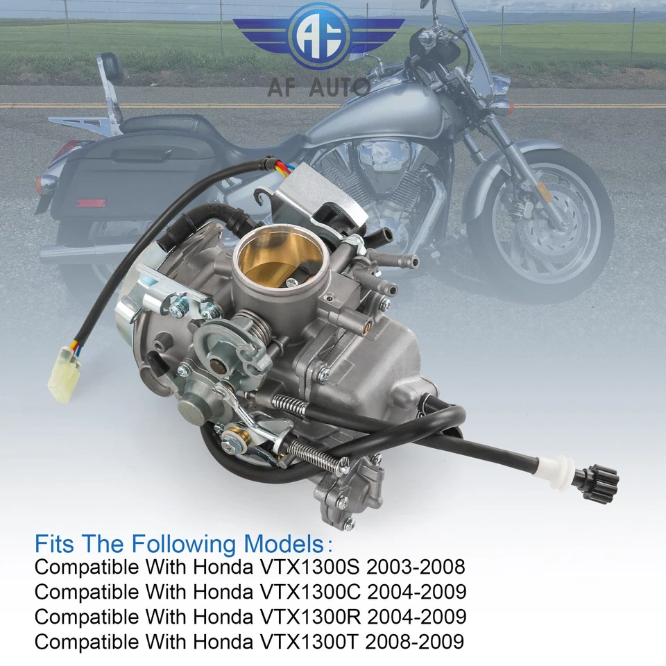 16100-MEA-901 Carburetor for Honda VTX1300 VTX1300C VTX1300R VTX1300T VTX1300S - Image 3 of 4