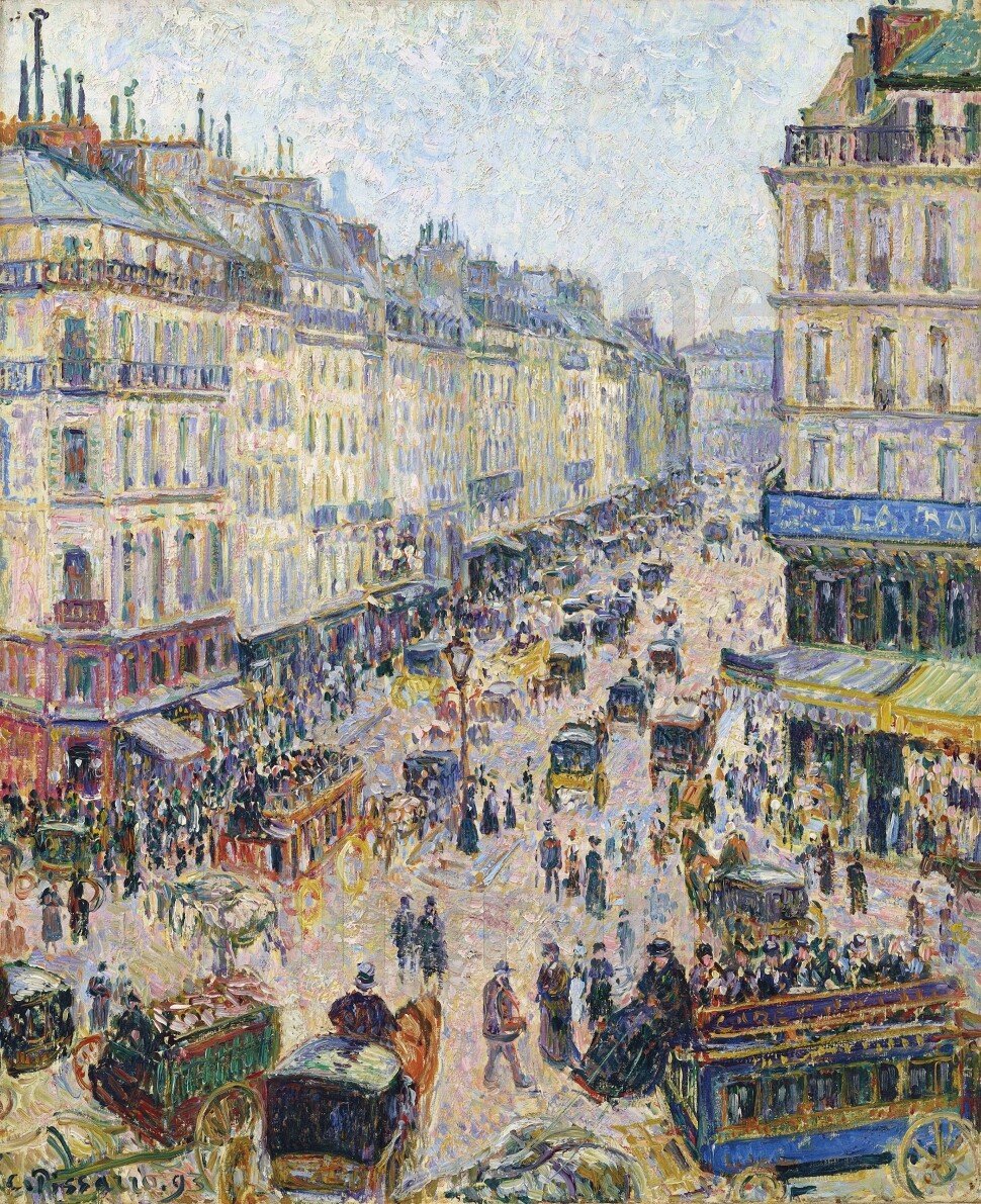 Tableau Paris St Lazare ravissante reproduction 50x70cm pour les amoureux du Paris rétro
