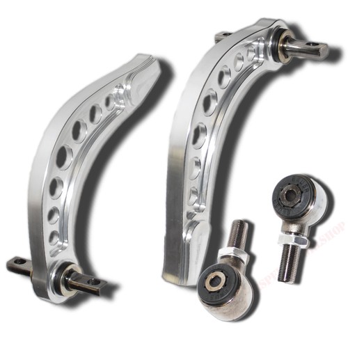 Front And Rear ADJ Camber Kits For 90-97 Accord 88-91 CRX 88-95 Civic Silver New