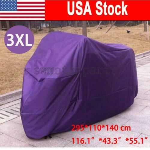 Purple 3XL Bike Motorcycle Cover For Harley Davidson Electra Glide