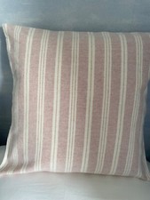 Susie Watson Cambridge  Stripe  Pink Fabric /Back Laura Ashley Cushion Cover