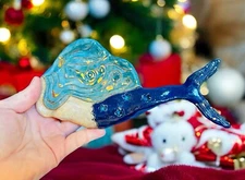 Handmade Mermaid Porcelain Spoon Rest Or Jewelry Dish Home Decor Unique Rare