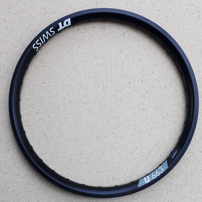 DT Swiss 20'' Felge U 663 schwarz 36 Loch Alu 406-30 VL 8,5mm