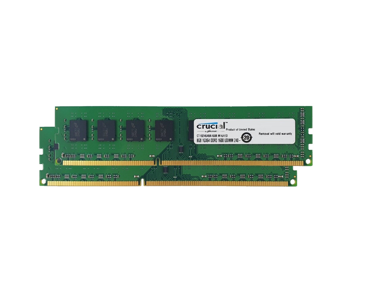 8GB DDR3 1600Mhz PC3-12800 240 Pin DIMM Crucial RAM CL11 Arbeitsspeicher  für PCs
