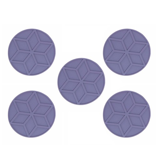 5Pcs Table Mats Dining Placemat Silicone Mats Insulation Tableware Mat Round AU - Picture 21 of 23