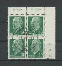 DDR ULBRICHT 846 X x I 3 OR3 ER-4er-BLOCK o.r. ideal gest. Mi 52.- + ER m2082