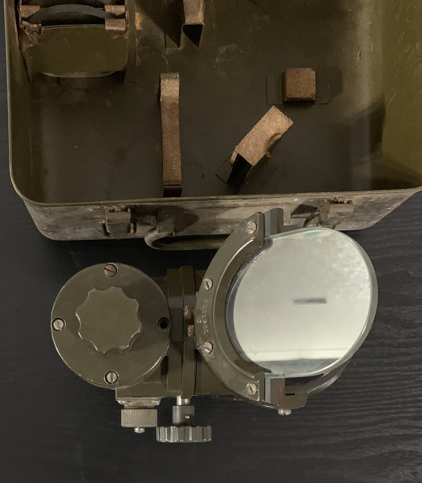 RARE M18 Reflex Sight for M45 Quadmount Machine Gun WW2 WWII Army Case