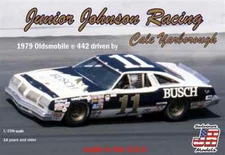 Salvinos JR Models JJO1979D  1:24 1979 Oldsmobile 442 Racing Car Plastic Kit