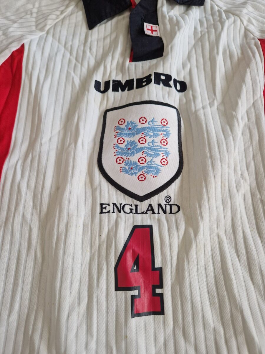 CLASSIC ENGLAND 1998-2000 XL BOYS / SMALL MENS FOOTBALL HOME CLASSIC ENGLAND 1998-2000 XL BOYS / SMALL MENS FOOTBALL HOME