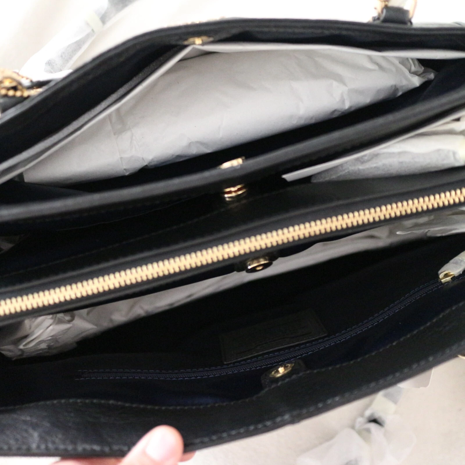 Borsa a tracolla Coach Madison Kimberly in pelle nera nuova con etichette nuova $398