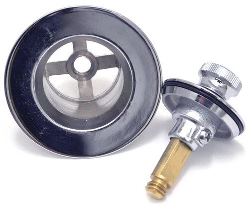 PROFLO Tub Drain PF612CP Lift and Turn 1 1/2", 1 1/4" Drain CHROME PLATED BRASS - Picture 9 of 10