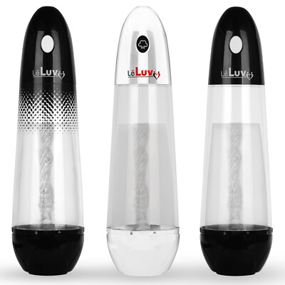 LeLuv Deep Throat Magic Sleeve Sucking Masturbator Cylinder 1/4'' Barbed Fitting