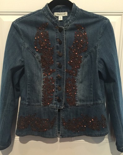 Blue Denim Jacket Peplum PXS Chest 