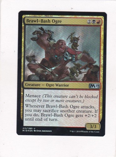 Magic Mtg M19 Brawl Bash Ogre Foil Ebay
