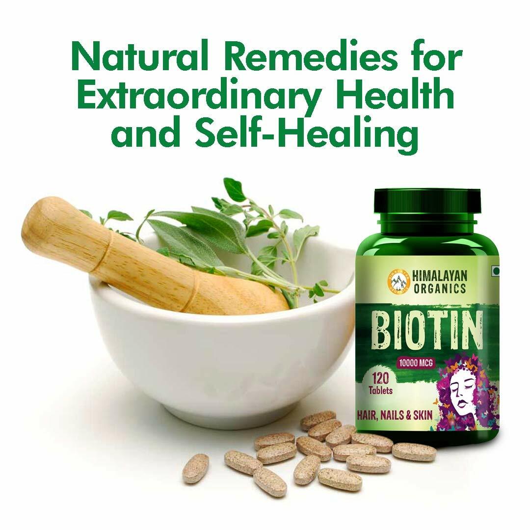 Himalayan Organics Biotin 10000mcg For Hair Growth Skin Nails Tablets 120 For Sale Online Ebay