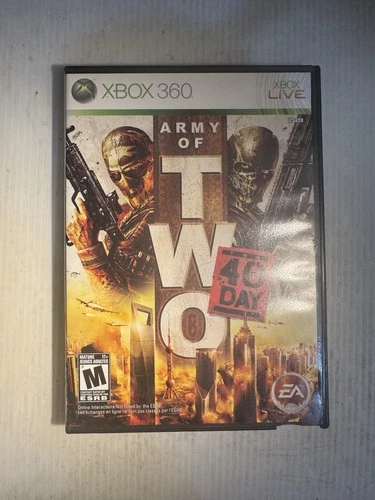 Xbox 360 Army of Two The 40th Day CIB , Good Tested