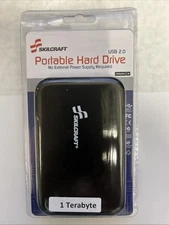 SKILCRAFT External Hard Drive: 1 TB Capacity, USB 2.0,