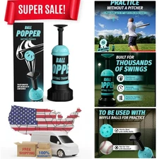 Baseball Training Tee Popper, Hitting Tee for Perfect Swings, Batting Machin