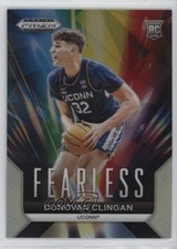 2024-25 Panini Prizm Draft Picks Fearless Silver Prizm Donovan Clingan #23 1a7j