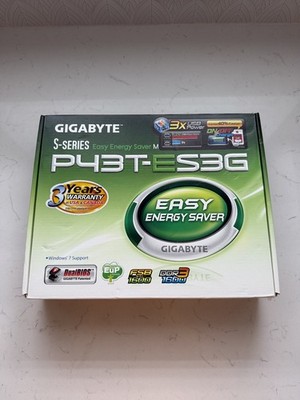 BRAND NEW Gigabyte GA-P43T-ES3G V1.3 Intel P43 Socket LGA 775 DDR3 Motherboard