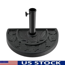 20lb Heavy Duty Half Round Umbrella Base Durable Patio Stand Decks Balconies New