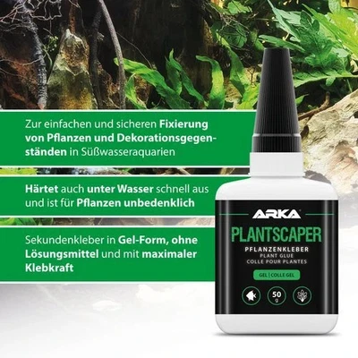 Arka Plantscaper - Sekundenkleber 50 g Pflanzenkleber Gel Aquarium