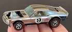 Vintage Hot Wheels Redline 1970 Chrome Boss Hoss Club Car #9 - WHITE Int., NM!