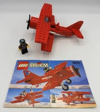 Vintage LEGO Town 6615 Eagle Stunt Flyer (1996) - 100% + Manual No Stickers