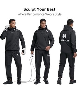 Men’s 3XL Sauna Hot Suit Weight Loss Sweat Suit Running Suit