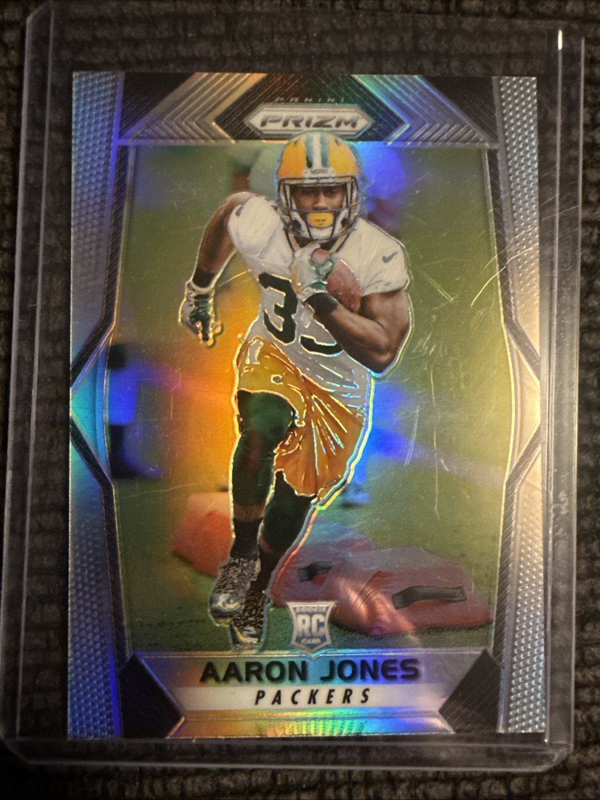 2017 Panini Prizm - Rookies Aaron Jones #288 Silver Prizm (RC)
