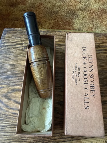 VINTAGE GLYNN SCOBEY SIGNED GOOSE CALL In Original Box Newborn Tennessee