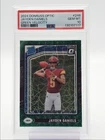 JAYDEN DANIELS 2024 DONRUSS OPTIC RATED ROOKIE GREEN VELOCITY RC PSA 10 Q2596