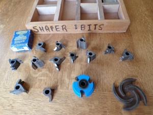 1/2 bore wood shaper bits Amana/ Vintage Craftsman No Reserve NR