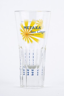 Metaxa Sun Ginger Longdrink Glas Sammler Vintage Retro - UNBENUTZT