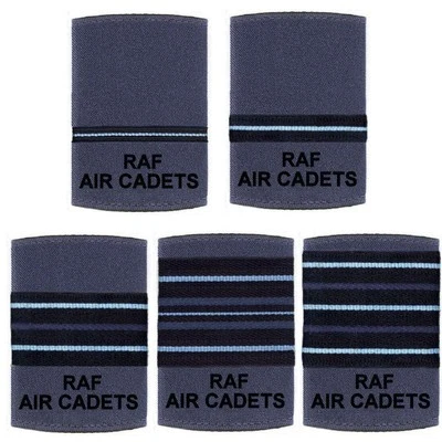 Royal Air Force ATC Officer Rank Slides, Singles Dark Blue - Image 1 of 4