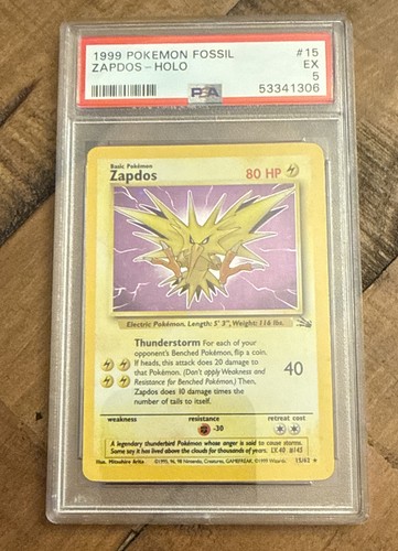 Zapdos (Unlimited) graded PSA 5 for sale on eBay