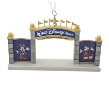 Walt Disney World Main Gate Entrance Marquee Sign Sketchbook Christmas Ornament