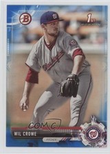 2017 Bowman Draft Blue 48/150 Wil Crowe #BD-165 0t2