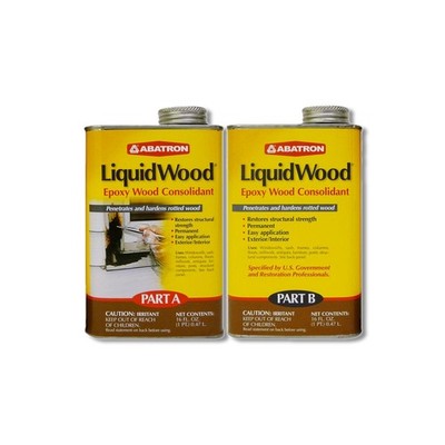 Abatron LiquidWood Solid Clear Epoxy Wood Consolidant Kit 2 pt LW2PKR