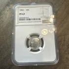 1961 Roosevelt Dime Silver NGC Proof PF67 Quality