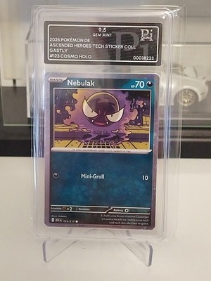 Gastly Nebulak 123/217 Pi Grading 9,5 Ascended Heroes Normal 